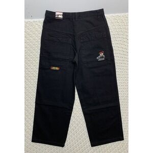 Vintage 90s Jynx Jeans Men Size 36X31 Wide Baggy Skater Black Denim Usa Made …‎